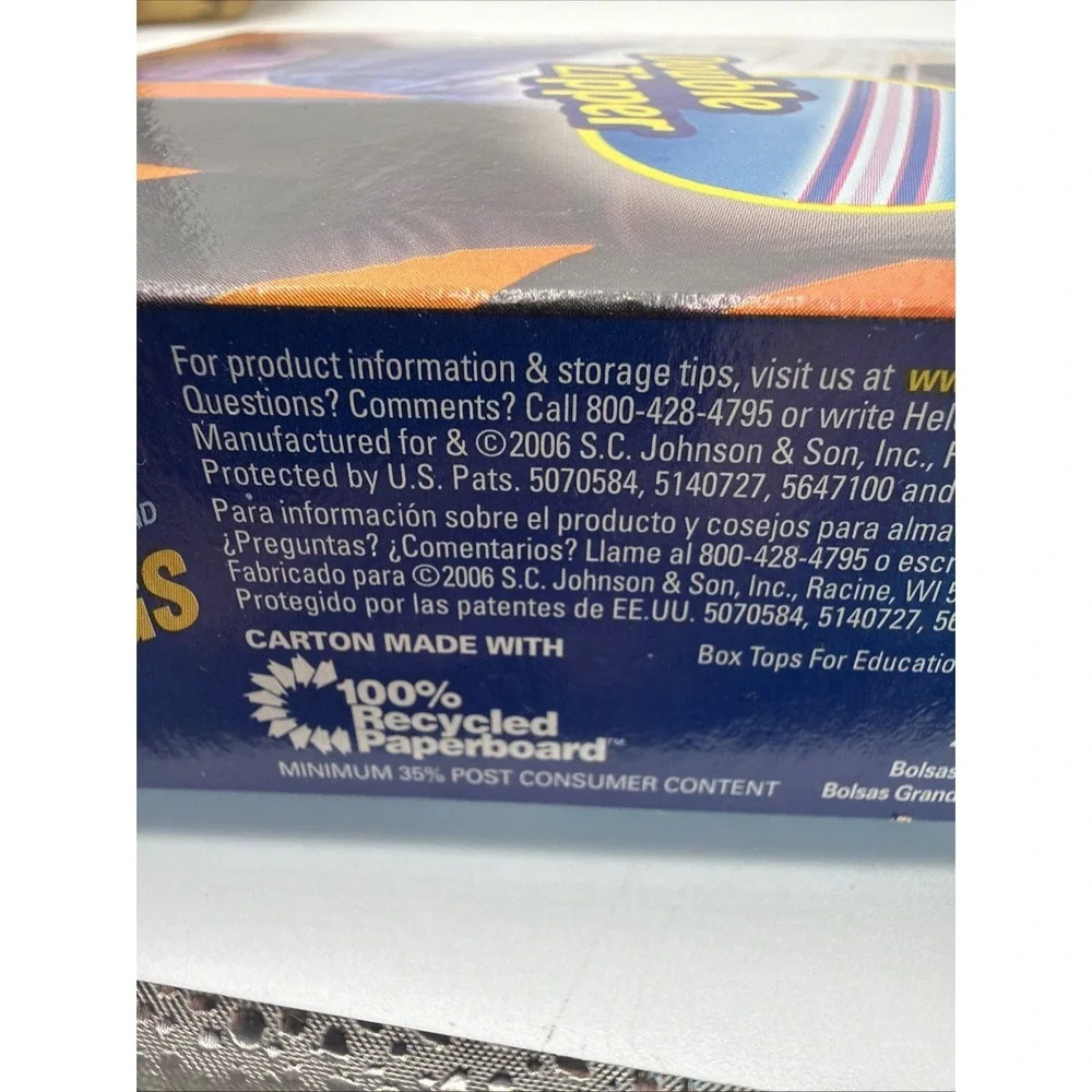 NEW Ziploc Big Bags XL & XXL 10 & 20 Gallon Size 2006 NOS Sealed Discontinued